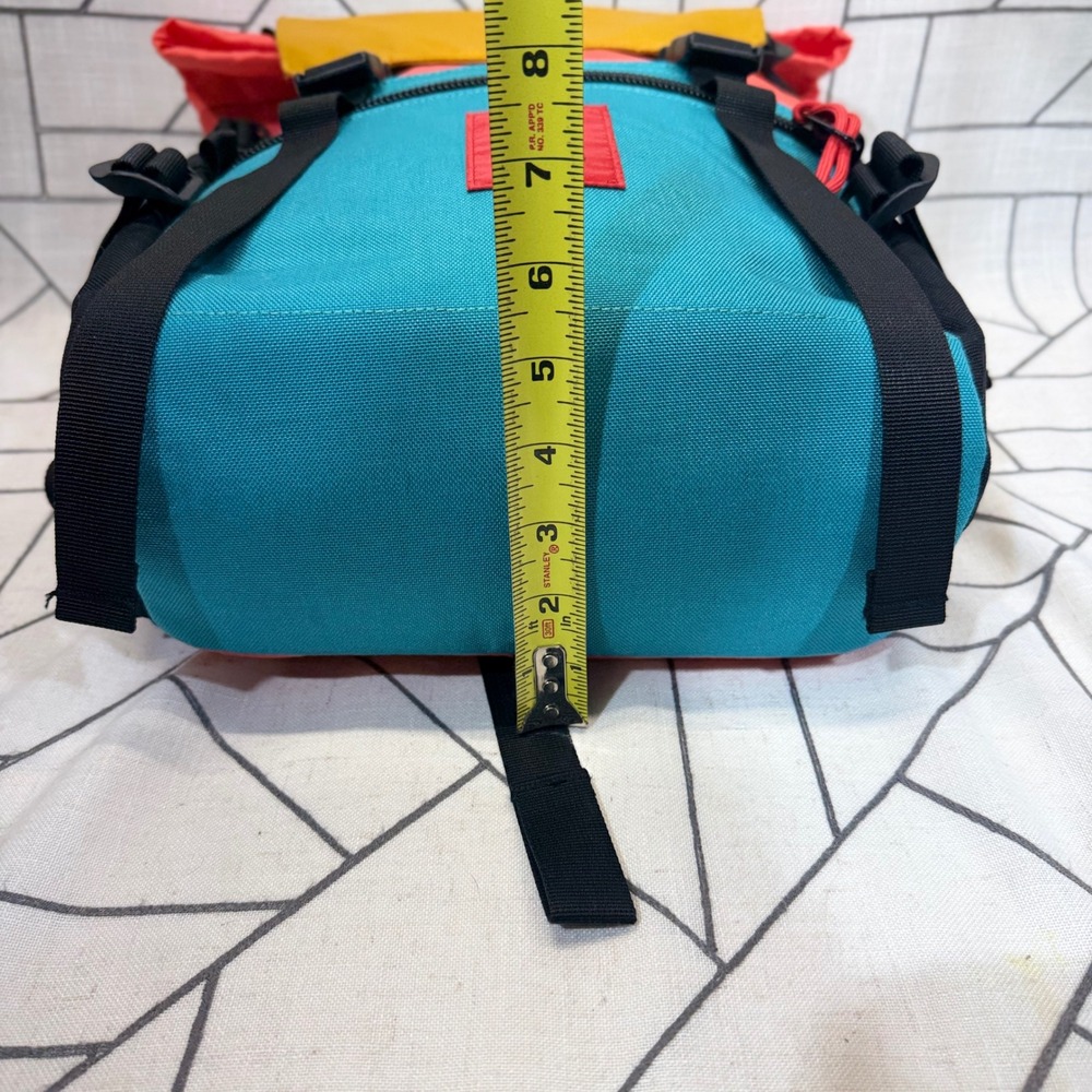 Topo Designs Rover Pack Classic OS Multi Color Block Nylon Backpack - Picture 6 of 13